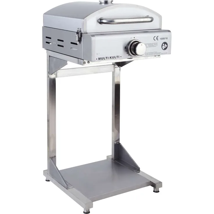 Allgrill MULTI-KULTI Gasgrill Pizzaofen mit Zündsicherung Unterbau Fuß Ständer