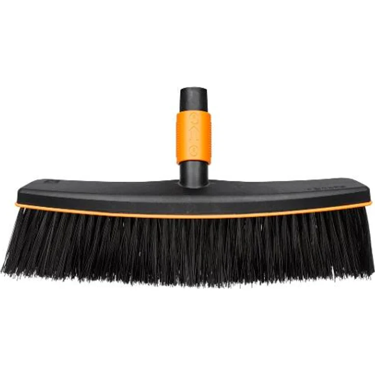 Fiskars Straßenbesen, Besenkopf, Breite: 38 cm, Kunststoff-Borsten, Schwarz-Orange, QuikFit, 1001416 – Bild 1