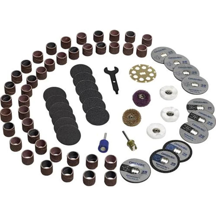 Dremel SC725 EZ SpeedClic Mehrzweck Zubehörset (70 Zubehörteile zum Schleifen, Schneiden, Schärfen, Polieren, Reinigen, Gravieren, Schnitten) - Preisvergleich – Bild 1