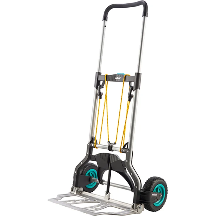 wolfcraft TS 850 Offroad, Transportsystem, Sackkarre für Garten und Gelände, bis 100 kg Tragkraft, Sackkarrenrad mit einem Durchmesser von 18 cm, klappbar, leicht verstaubar – Bild 1