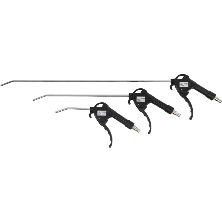 BGS Druckluft-Ausblaspistolen-Satz, 3-teilig, 110-500 mm
