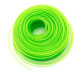 vhbw Mähfaden Trimmerfaden mit 2mm Durchmesser für Rasentrimmer Motorsense 100 Meter, Grün, Nylon, widerstandsfähig Rasentrimmerfaden Ersatzfaden