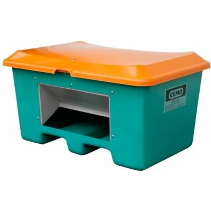 Cemo Streugutbehälter aus GfK - Volumen 400 l, mit Entnahmeöffnung,