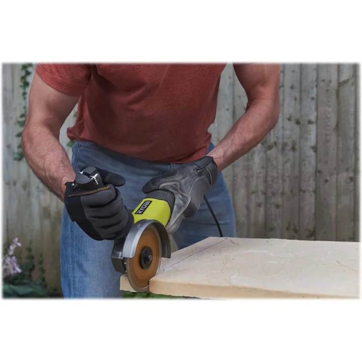 Ryobi 5133002491 RAG 800-125G Winkelschleifer 125mm 800 W RAG800-125G, Schwarz, Grün – Bild 3