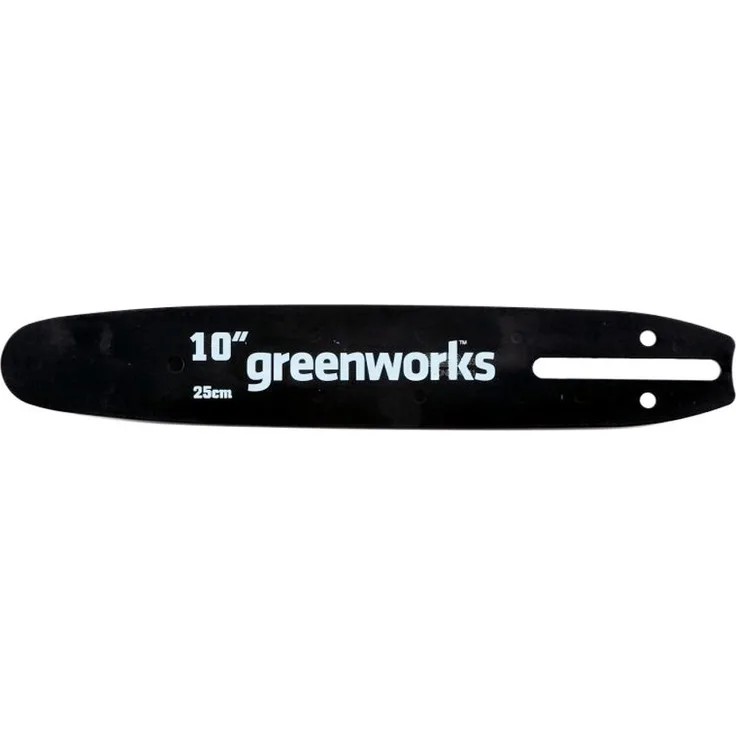 Greenworks Tools Führungsschiene 25cm für Kettensäge (2000007, G24CS25, 2000007UA), 7x39x2cm - 29577