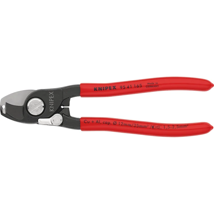 KNIPEX 95 41 165 Kabelschere mit Abisolierfunktion mit Kunststoff überzogen 165 mm – Bild 3
