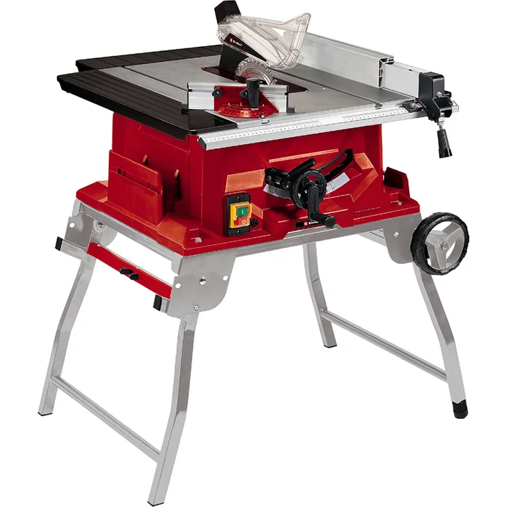 Einhell Tischkreissäge TE-TS 250 UF (max. 2.000 Watt, Trolleyfunktion, Softstart, Aluminiumtisch, Tischverbreiterungen, Parallel--Winkelanschlag)