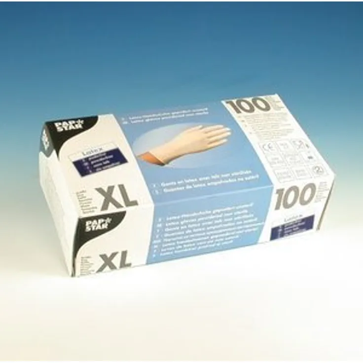 Einweg-Handschuhe Latex Puderfrei Größe XL 100 Stück