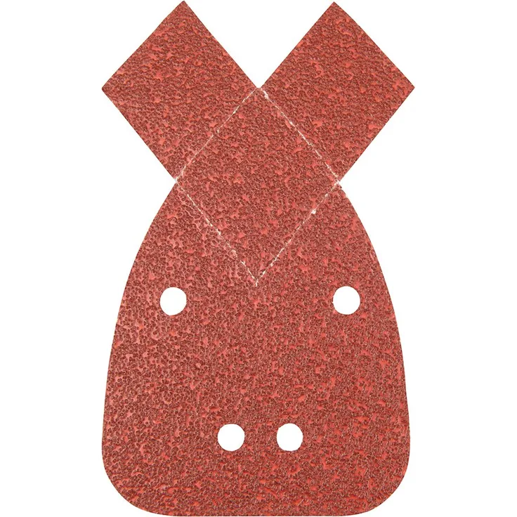 Silverline 536093 Klettschleifblätter mit 2 extra Spitzen, 140 mm, 10er-Pckg. 40er, 60er, 80er,120er,240er-Körnung