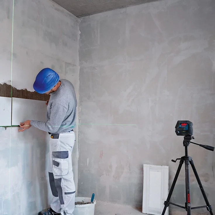 Bosch GCL 2-50 G Professional Linienlaser Nivelliergerät Projektion 2 Linien 2 Punkte, Staub- und Spritzwassergeschützt – Bild 6
