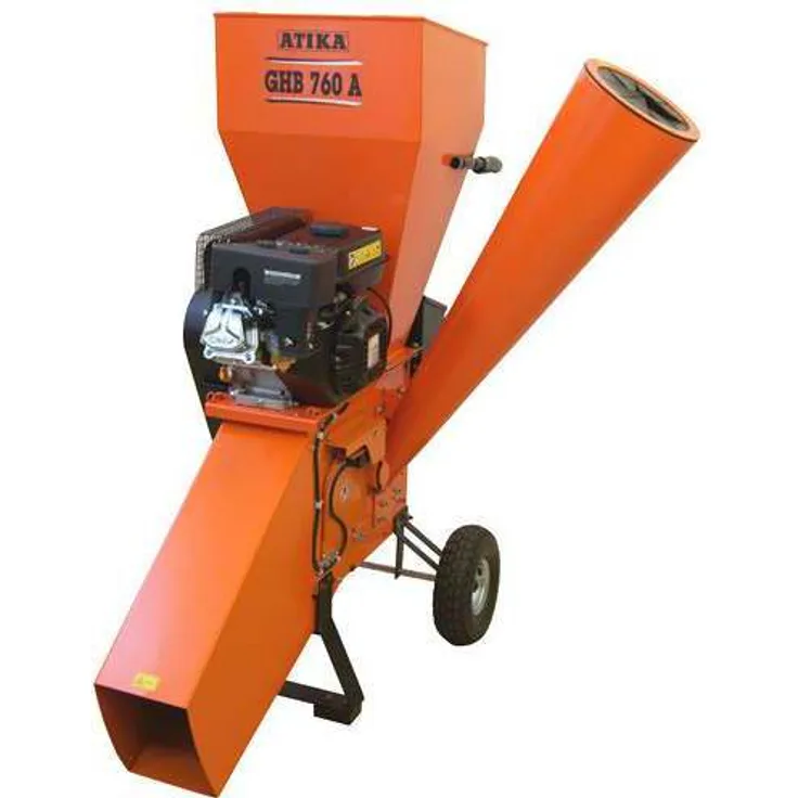 Atika GHB 760 A Leistung 4 000 W Häckselsystem Messer Materialstärke 7 6 cm Gewicht 83 5 kg Geräuschentwicklung 108 4 dB