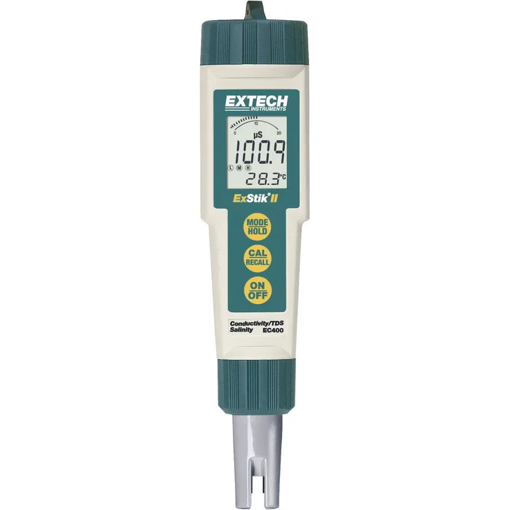 Extech EC400 Kombi-Messgerät Gelöste Teilchen TDS, Leitfähigkeit, Salinität, Temperatur