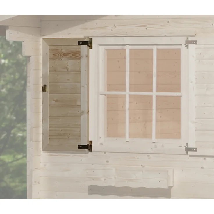 Weka Fensterladen für Gartenhäuser, Holz 4004581012687