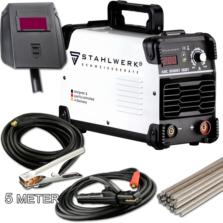 Stahlwerk ARC 200 ST IGBT - DC MMA/E-Hand Schweißgerät mit 200 Ampere (1795)