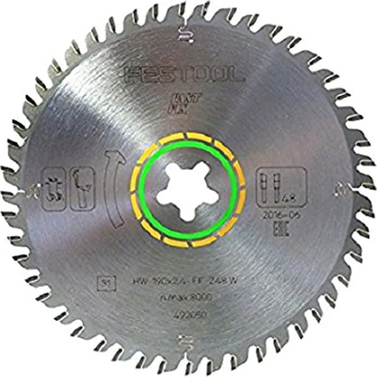 Festool Feinzahn Kreissägeblatt HW 190 x 2,4 mm xFF W48 190 mm 48 Zähne FastFix ( 492050 )