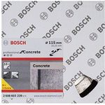 Bosch Professional 10 Stück Diamanttrennscheibe (für Beton, Ø: 115 mm, BohrungØ: 22,23 mm, Zubehör für Winkelschleifer)