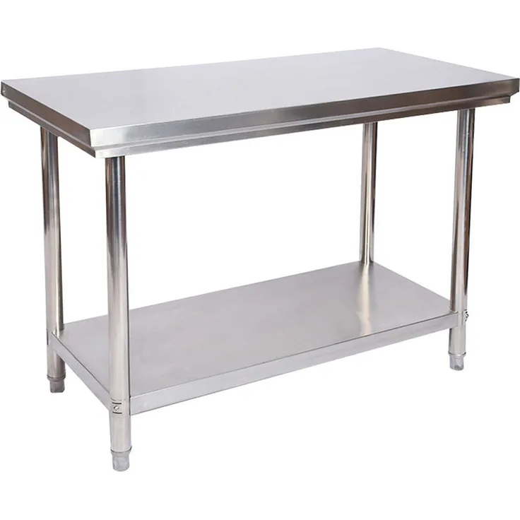 Wiltec - Edelstahl Tisch Arbeitstisch Edelstahltisch Gartentisch 100 x 60 x 85 cm