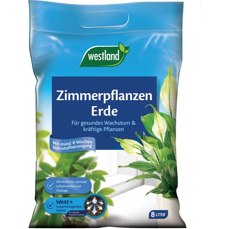 WESTLAND Zimmerpflanzen Erde, 8 Liter