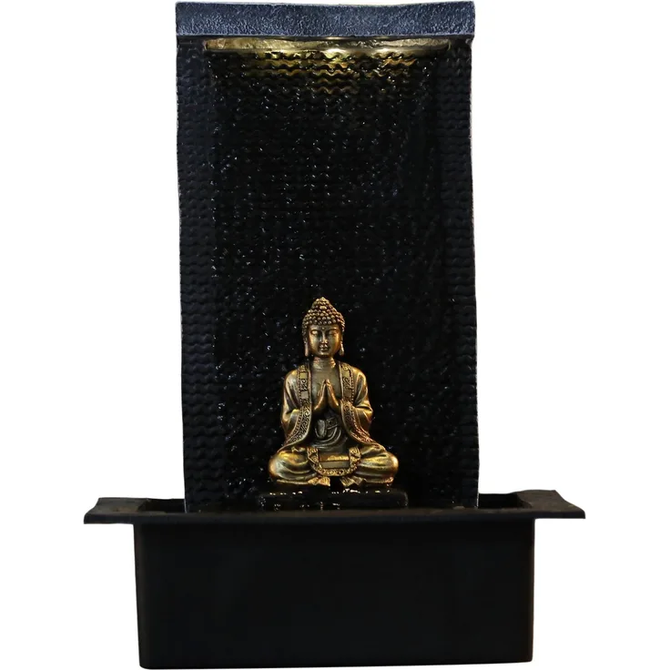 Zen Light Zenitude Brunnen Polyresin schwarz 31 x 31 x 42 cm