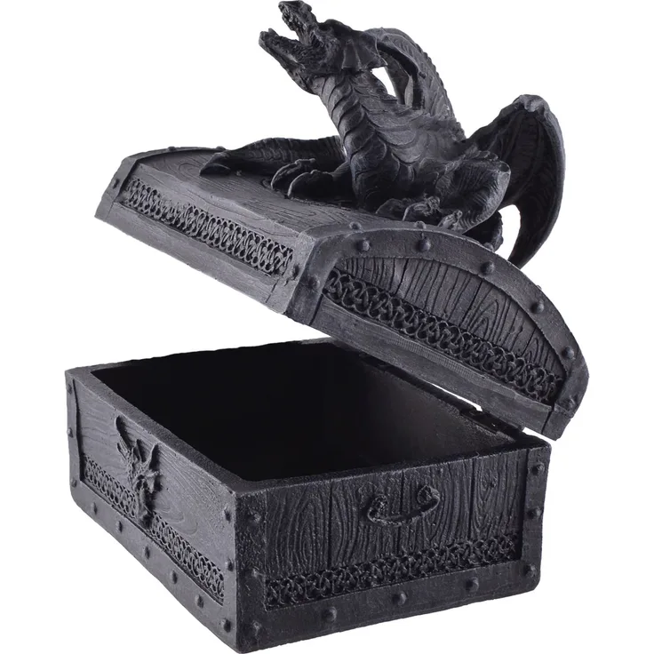 Drachenbox 13 cm Gothic Figur Drachen Dragon Box Truhe Kiste für Schmuck etc
