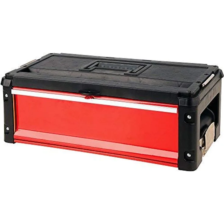 Yato YT-09108 Werkzeugkasten, Schwarz-Rot