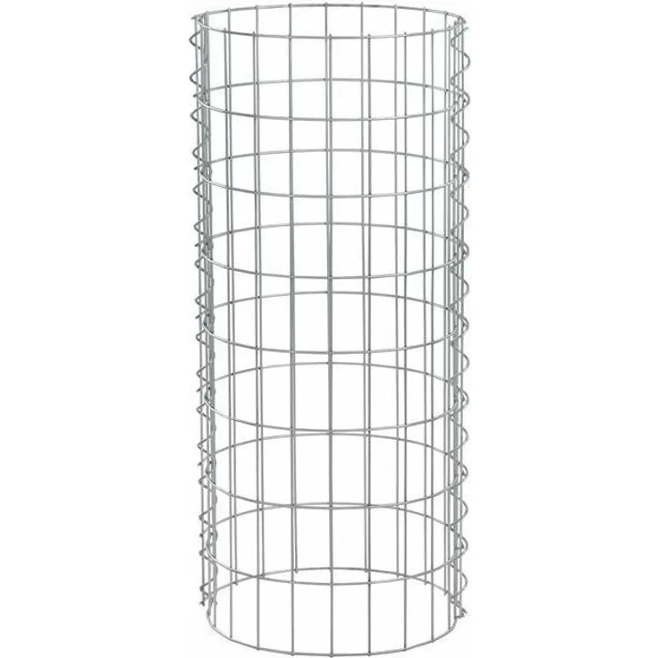 Gabione Steingabionen Steinkorb Drahtkorb Gabionensäule rund Ø 35 cm 0,80 m