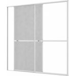 Culex 101340101-VH Fliegengitter Doppelschiebetür Schiebetür weiß 240x240cm