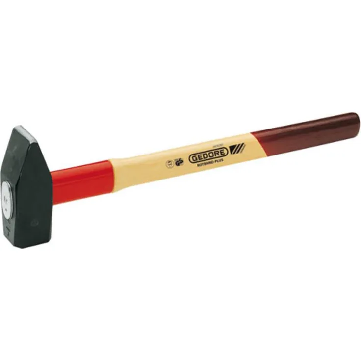 GEDORE Vorschlaghammer, 6 kg, Mit ROTBAND-Plus Stielbefestigung, Bruchfestes Hickoryholz, 900 mm, Geschmiedeter Hammerkopf