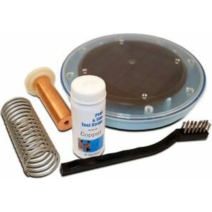 Solar Pool Ionisator Poolreiniger mit Zubehör Solar Panel Ø 150 mm 6 V - 2 W - Mauk