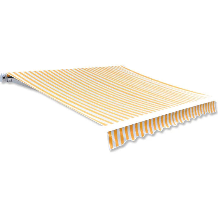 vidaXL Markisenbespannung Canvas Orange &amp, Weiß 500×300 cm – Bild 1