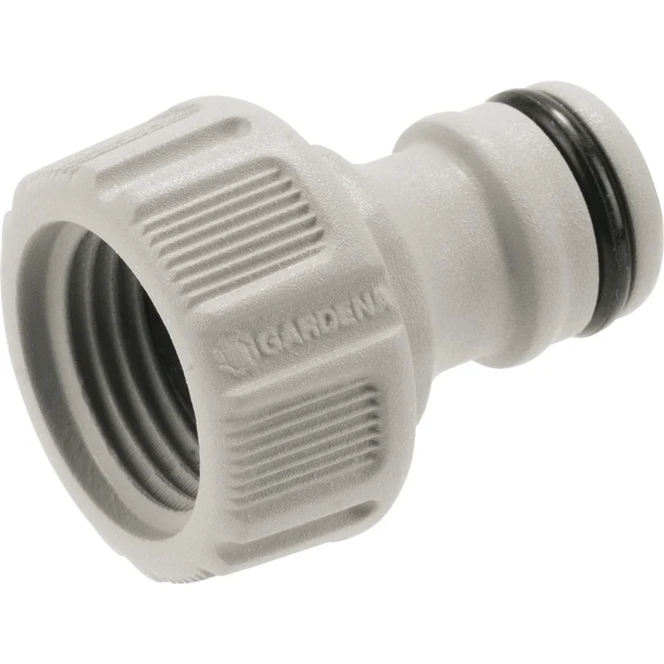 GARDENA Hahnverbinder 21 mm (G 1-2 Zoll): Anschluss für Wasserhähne mit Gewinde, wasserdichte Verbindung, einfache Handhabung, verpackt (18200-20) Bewässerungszubehör – Bild 1