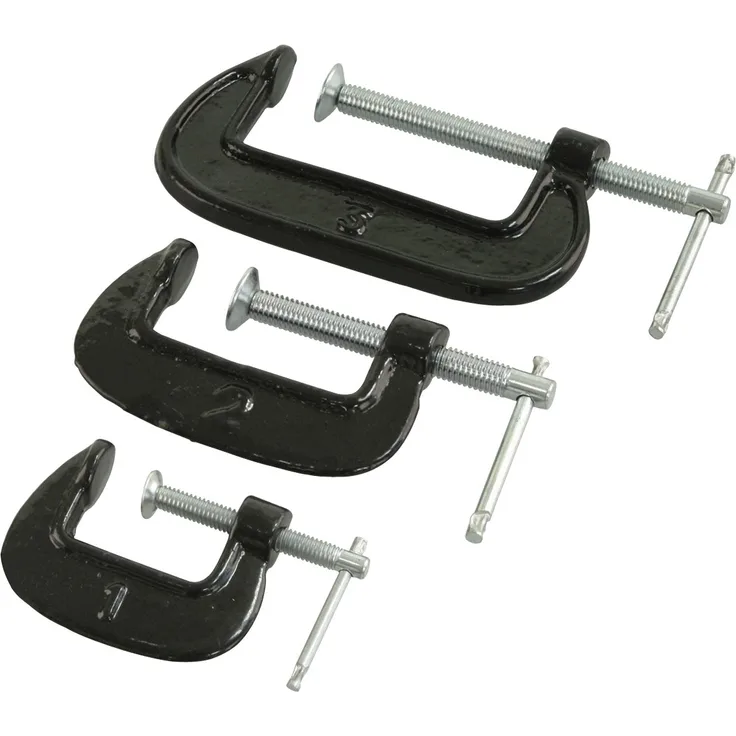 Rolson 14189 Mini Schraubzwingen-Set, 25 - 50 - 75 mm