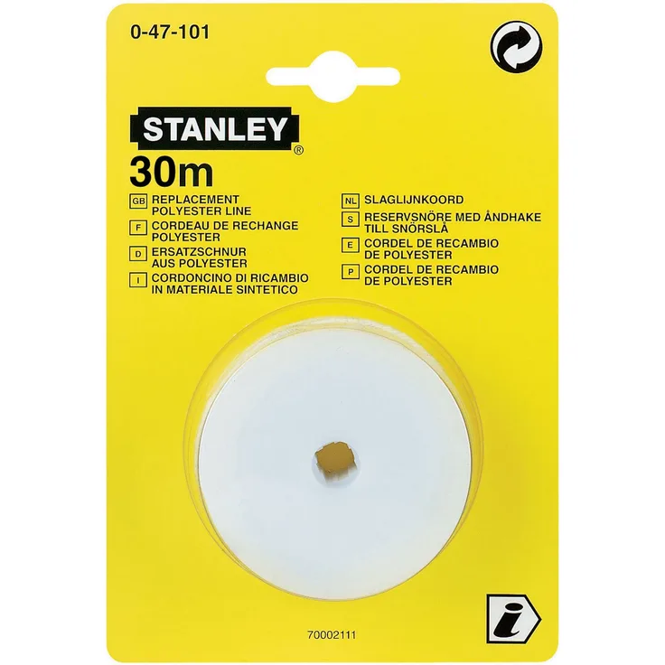 STANLEY 0-47-101 Schlagschnur Ersatzschlagschnur - 30m + Haken Spule