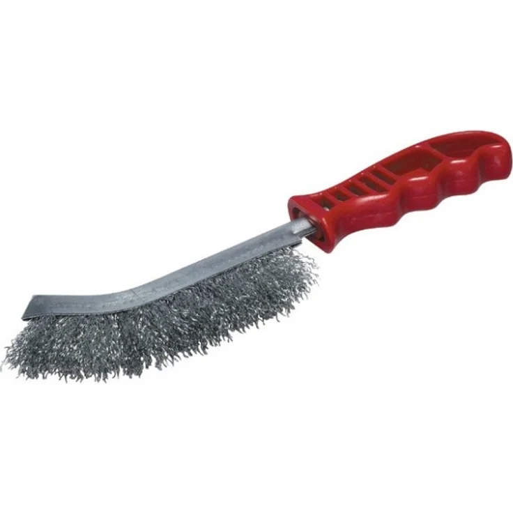 wolfcraft 1 Handdrahtbürste Kunststoffgriff, Stahl – Bild 1