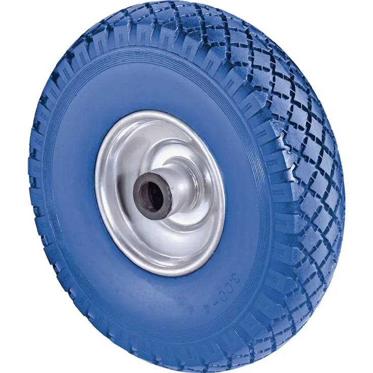 Polyurethanrad D.260mm Trgf.160kg pannensicher Stahlfelge Stollen