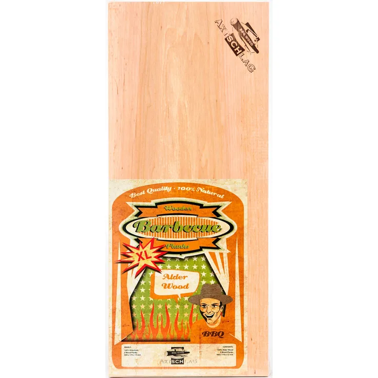 Axtschlag Grillbretter Erle XL Aroma-Holz, 2 Stück, Wood Planks