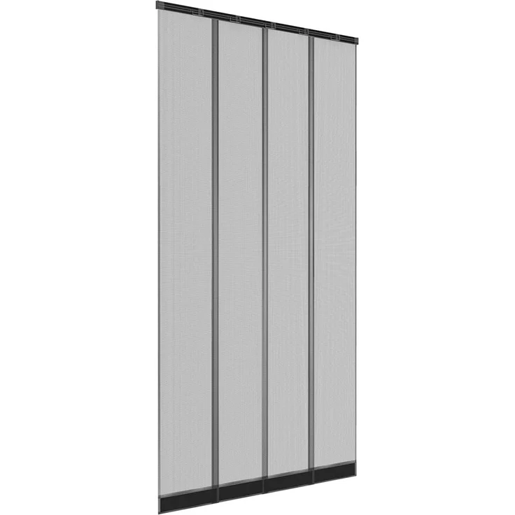 easy life Insektenschutz Tür Vorhang 100 x 220 cm Polyester Anthrazit – Bild 2