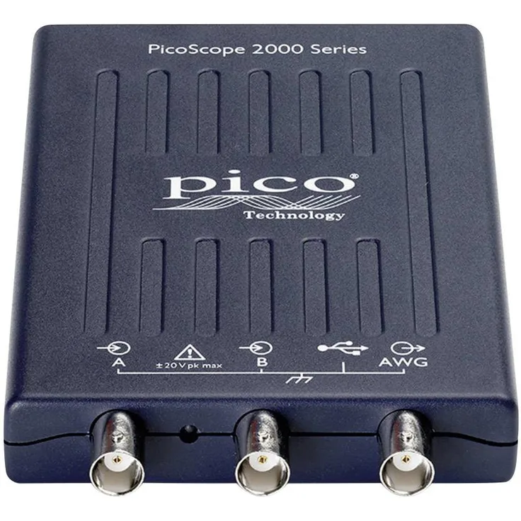 Pico 2204A USB-Oszilloskop 10MHz 2-Kanal 50 MSa-s 8 kpts 8 Bit Digital-Speicher DSO, Funktionsgenerator, Spectrum-Analyser