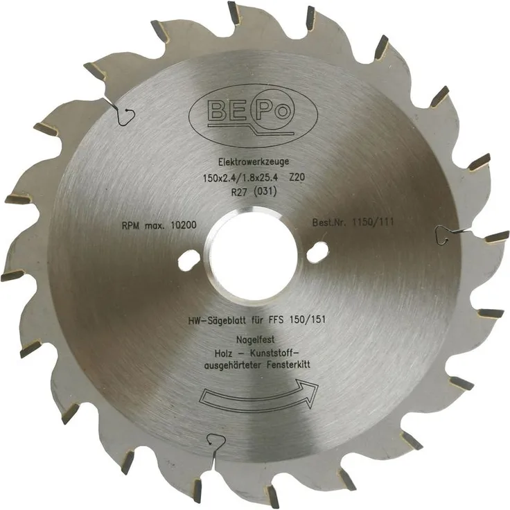 BEPO Sägeblatt HW 170 mm Z18 Holz