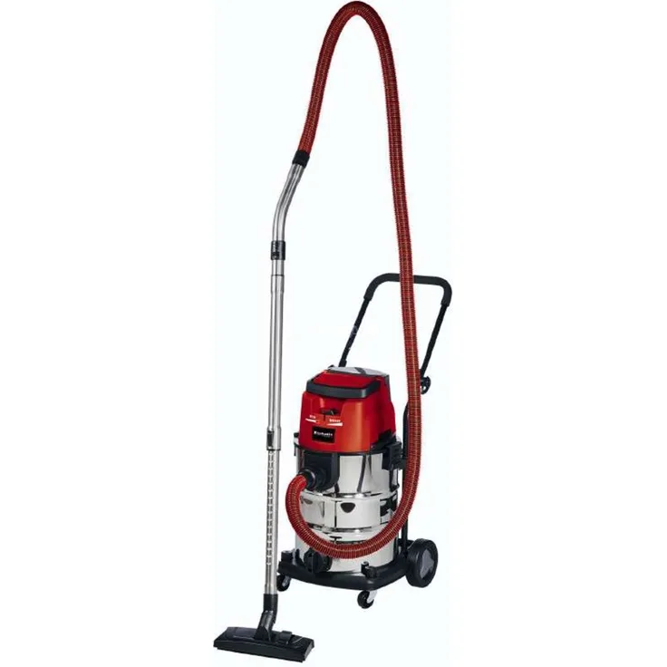 Einhell Akku-Nass-Trockensauger TE-VC 36-30 Li S-Solo Power X-Change PXC (Li-Ion, 36 V, ECO-BOOST-Mode, Edelstahlbehälter 30 l, inkl. Schlauch, ohne Akku und Ladegerät) Beutel - beutellos 30 Liter