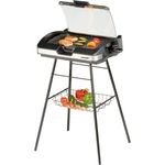 Cloer 6720 Barbecue-Grill mit Standfuss und Glasplatte