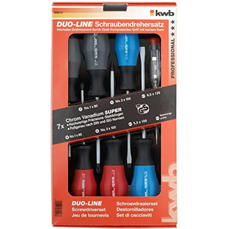 KWB Schraubendreher Duo-Line, 7-teilig, 6600-07