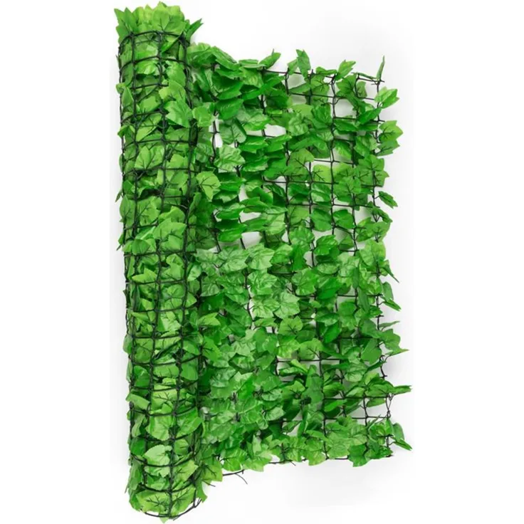 Fency Bright Ivy Sichtschutzzaun Windschutz 300x100 cm Efeu hellgrün Hellgrün