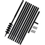 Erdbohrer mit Griff 100 mm Verlängerungsrohr 9 m