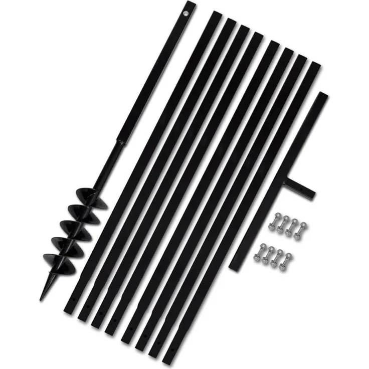 Erdbohrer mit Griff 100 mm Verlängerungsrohr 9 m