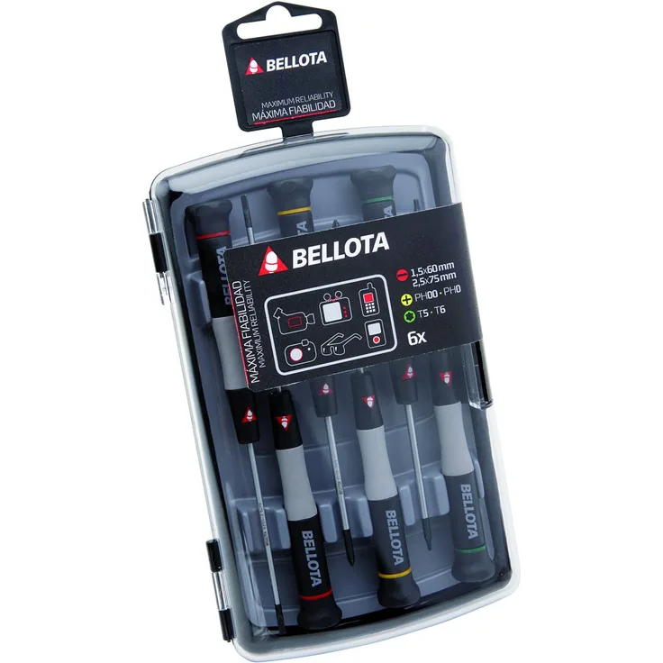 Bellota 6250J Schraubenzieher-Satz, Präzisionsschraubendreher, 6 Stück