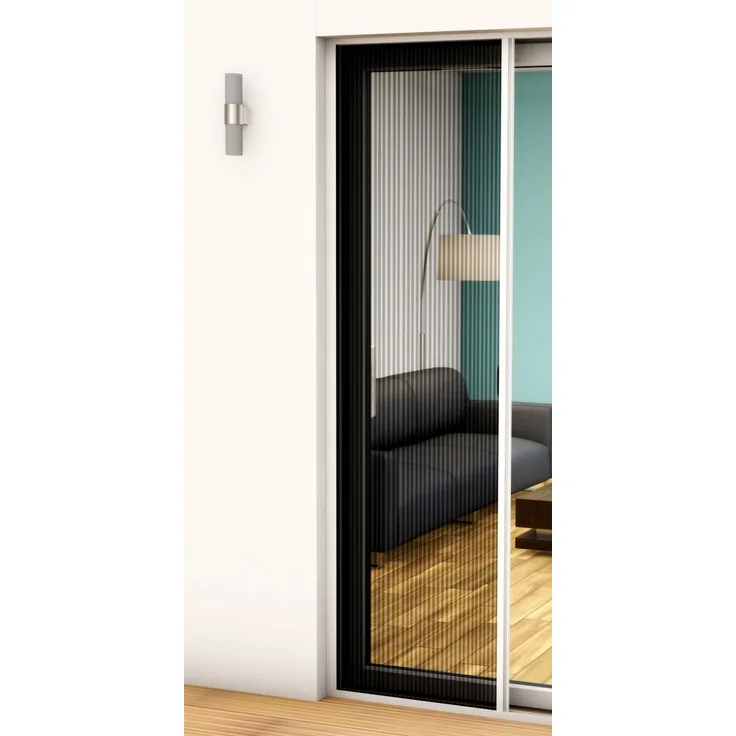 Alu Plissee Tür Professional 125x220 kürzbar anthrazit 101460107-VH