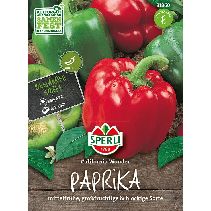 Sperli Paprika California Wonder