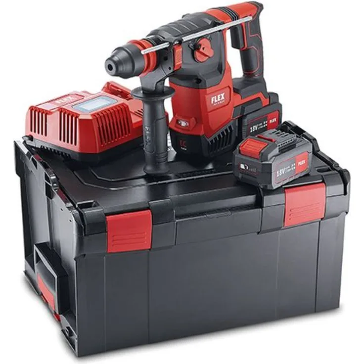 FLEX 18V Akku Bohrhammer CHE 2-26 18.0-EC-5.0 Set | 2x Akku 5,0 Ah
