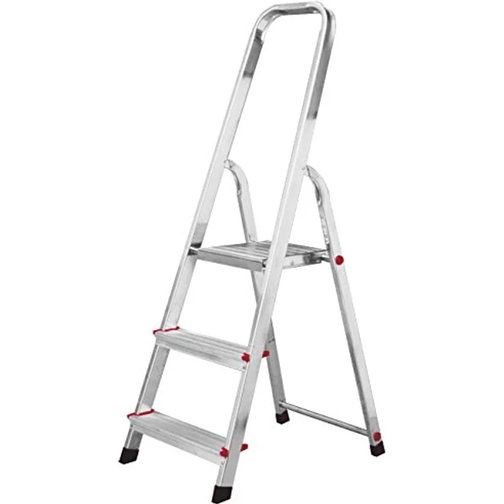 Leiter Krause CORDA 000712, Aluminium,Haushaltsleiter mit 3 Stufen